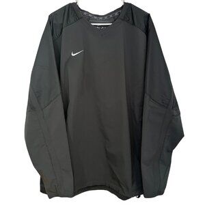 Nike Dri-fit Gray Coach Pullover Men's XL Warm-up Athletic Training Windbreaker